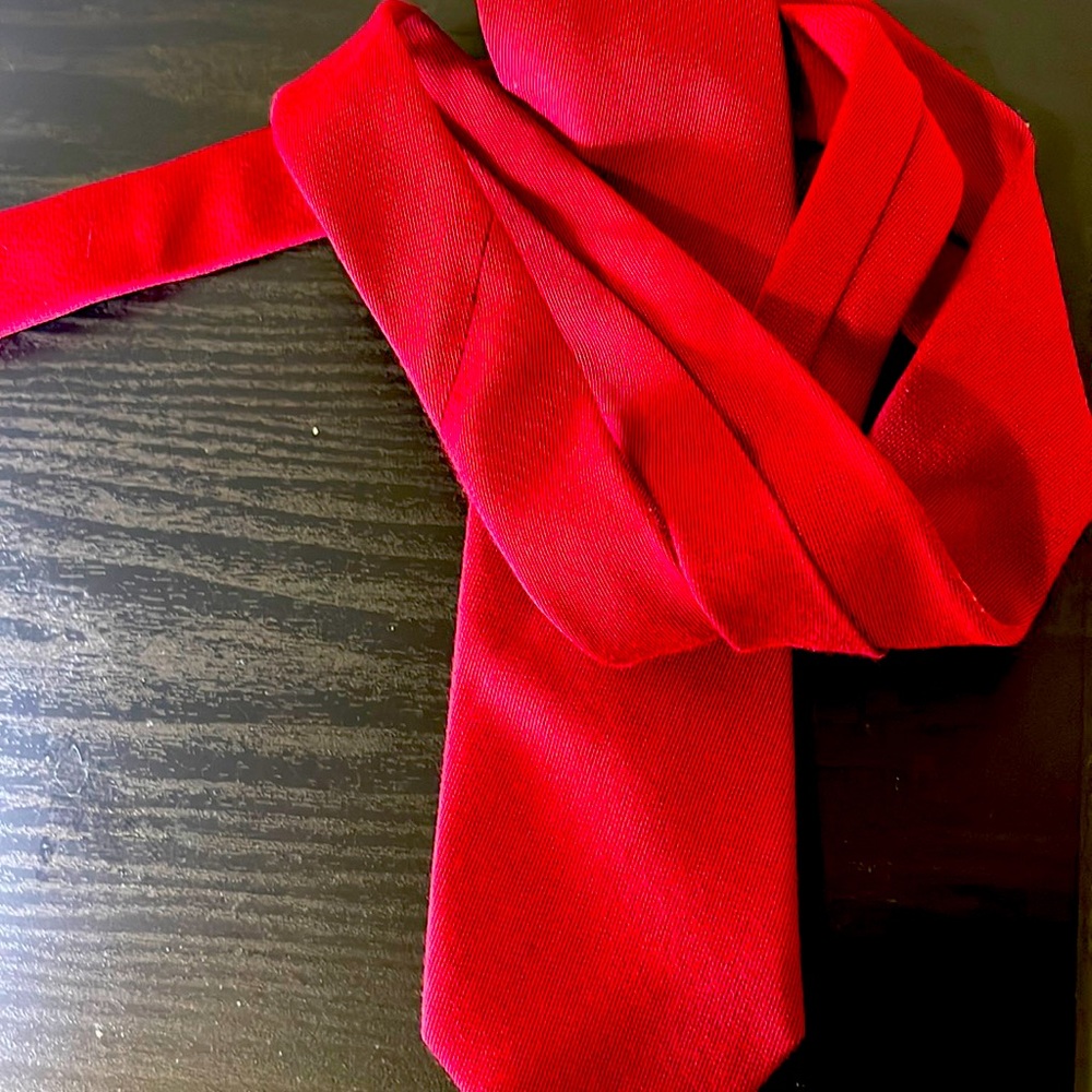 Red tie, holiday tie , party tie, work tie